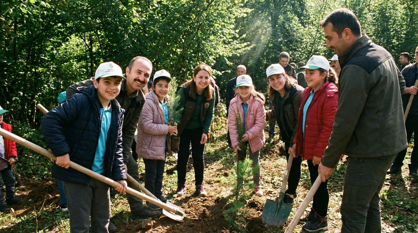 Vezirköprü'de Özel Öğrenciler Dünya Ormancılık Günü'nde Fidan Dikti