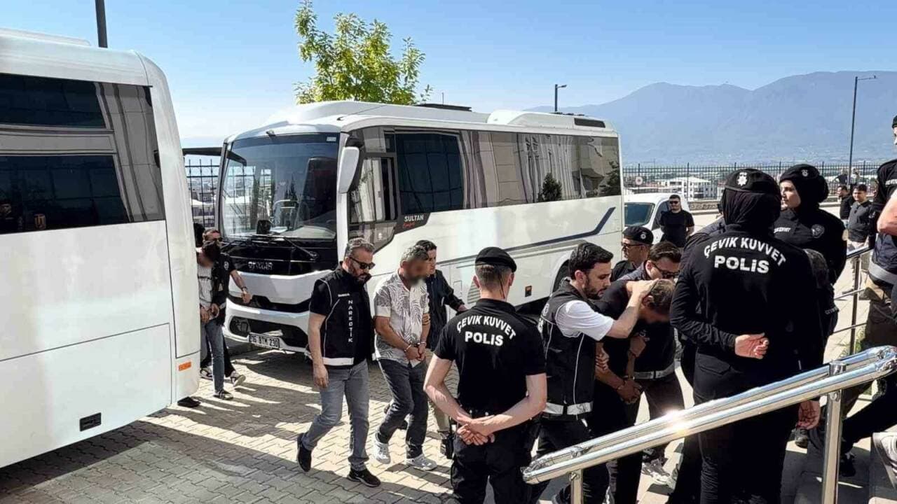 Bursa Merkezli Uyuşturucu Operasyonunda Tutuklu Sayısı 40'a Yükseldi