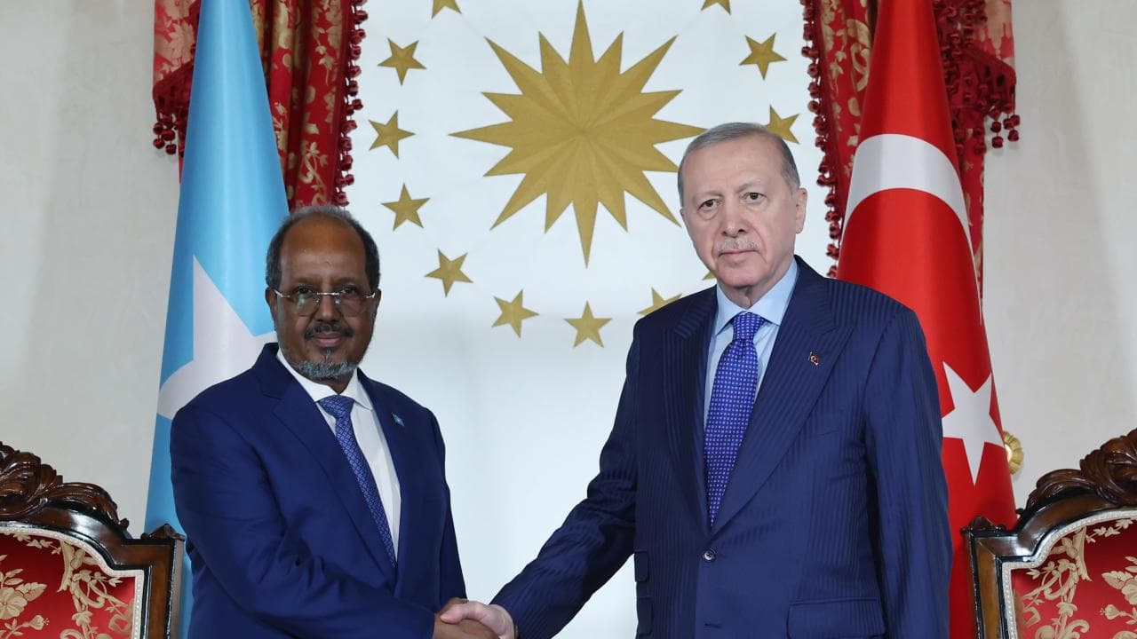 Cumhurbaşkanı Erdoğan, Somali Lideri Mahmud ile Dolmabahçe'de Bir Araya Geldi