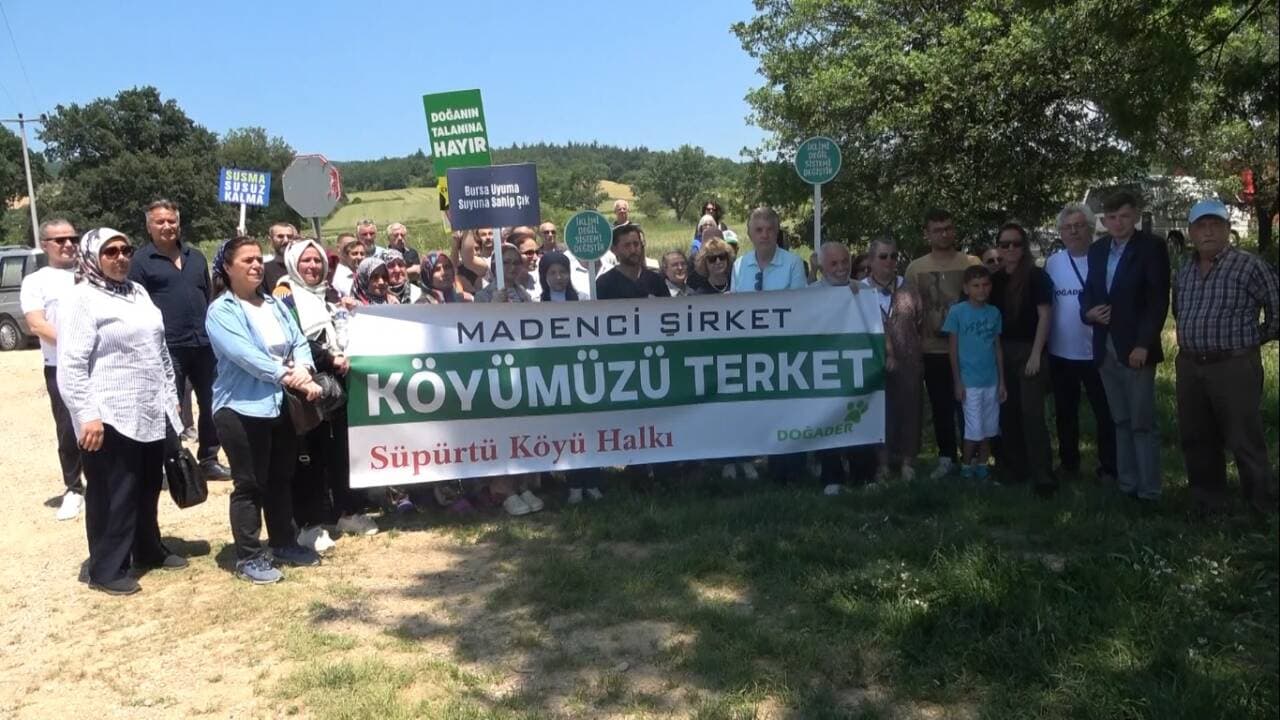 Bursa Kurşunlu'da Maden Genişletme Planına Köylülerden ve Çevrecilerden Tepki