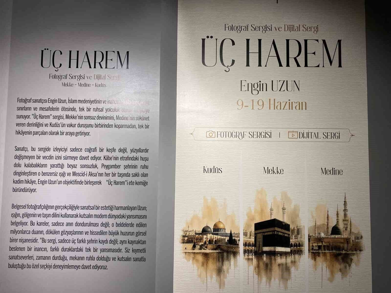 Başakşehir'de 'Üç Harem: Mekke, Medine, Kudüs' Sergisi Açıldı