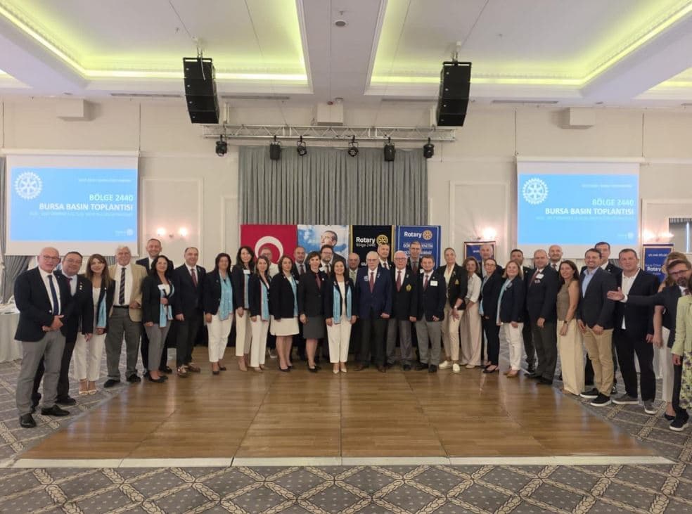 Rotary'den Bursa'da Yeni Dönem Duyurusu: Üç Ana Hedef Belirlendi