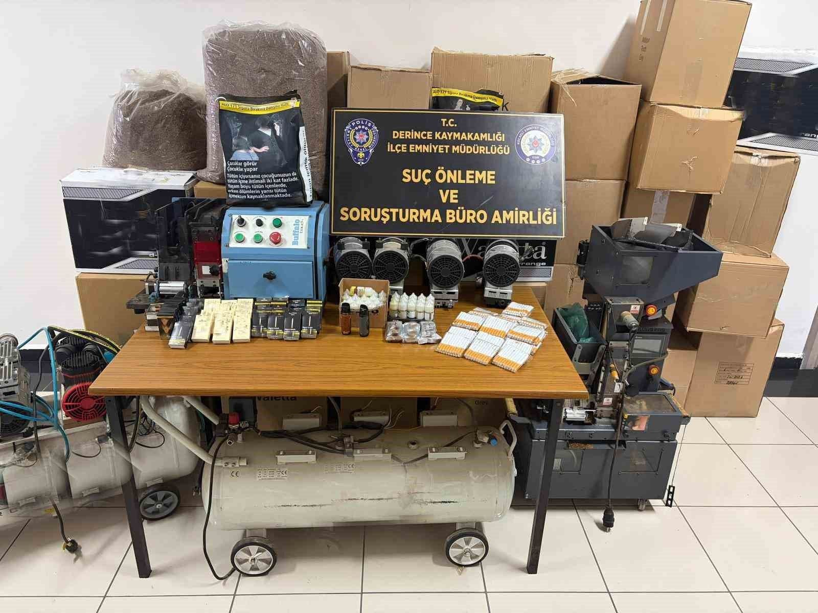 Kocaeli'de Kaçak Tütün Operasyonu: 6 Şüpheli Hakkında İşlem Yapıldı