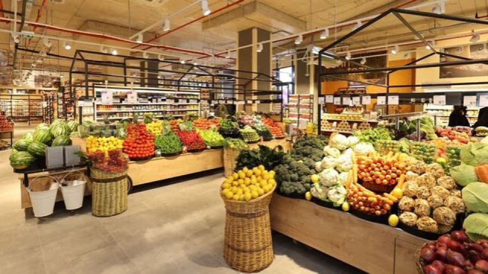 Market sebze reyonu, taze meyve ve sebzeler, enflasyon, gıda fiyatları