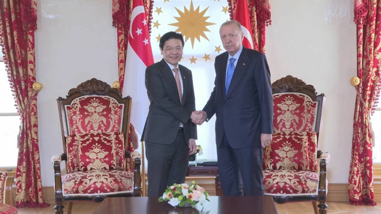 Cumhurbaşkanı Erdoğan, Singapur Başbakanı Wong'u İstanbul'da Kabul Etti