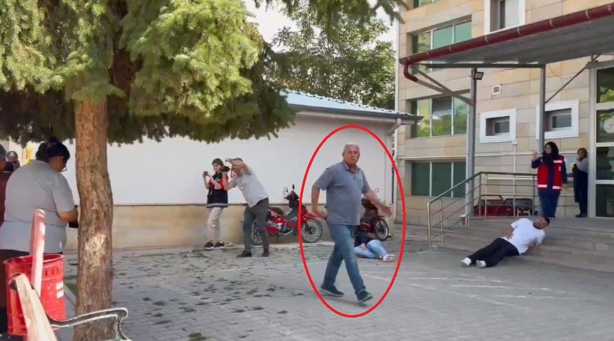 Yeşilhisar'da Hastane Tatbikatını Gerçek Sanan Muhtarın O Anları Kamerada