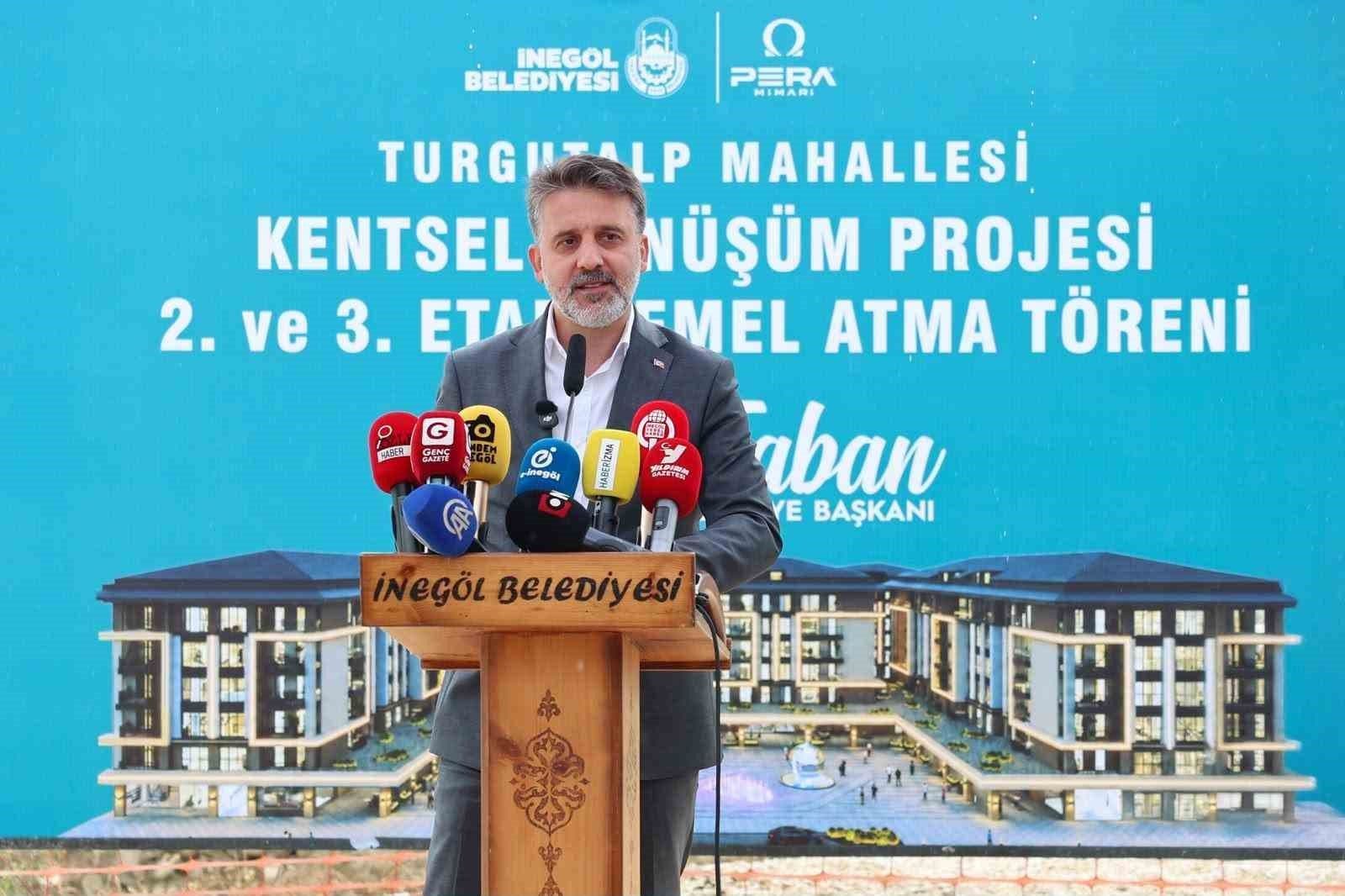 Bursa'da Dirençli Şehir Vurgusu: İnegöl'de Kentsel Dönüşüm Temeli Atıldı