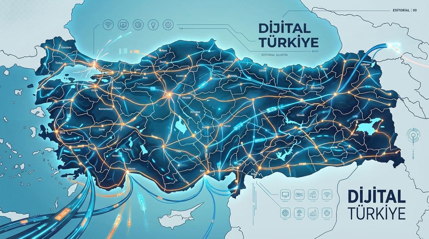 Türkiye'de artan fiber internet altyapısını ve abone sayısını temsil eden fiber optik kablolar.