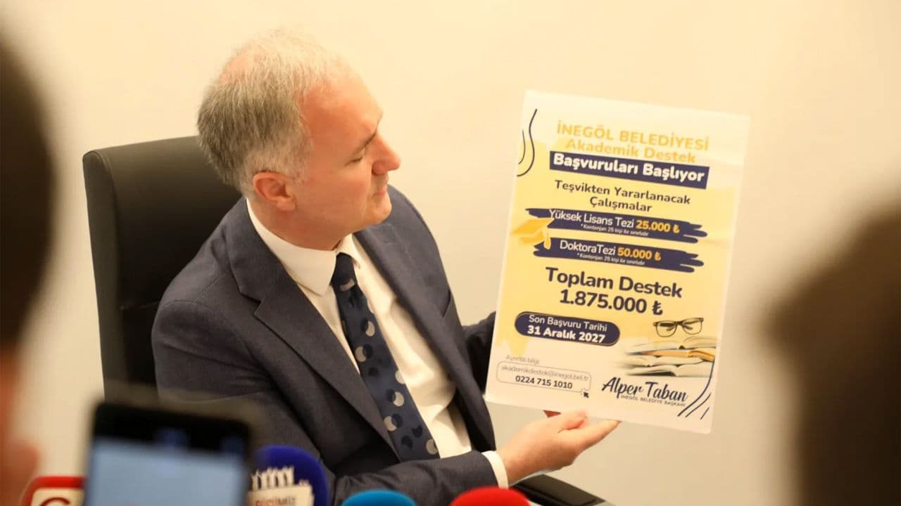 İnegöl Belediyesi, Akademik Destek Programı ile 2 Milyon TL'lik Bütçe Ayırdı