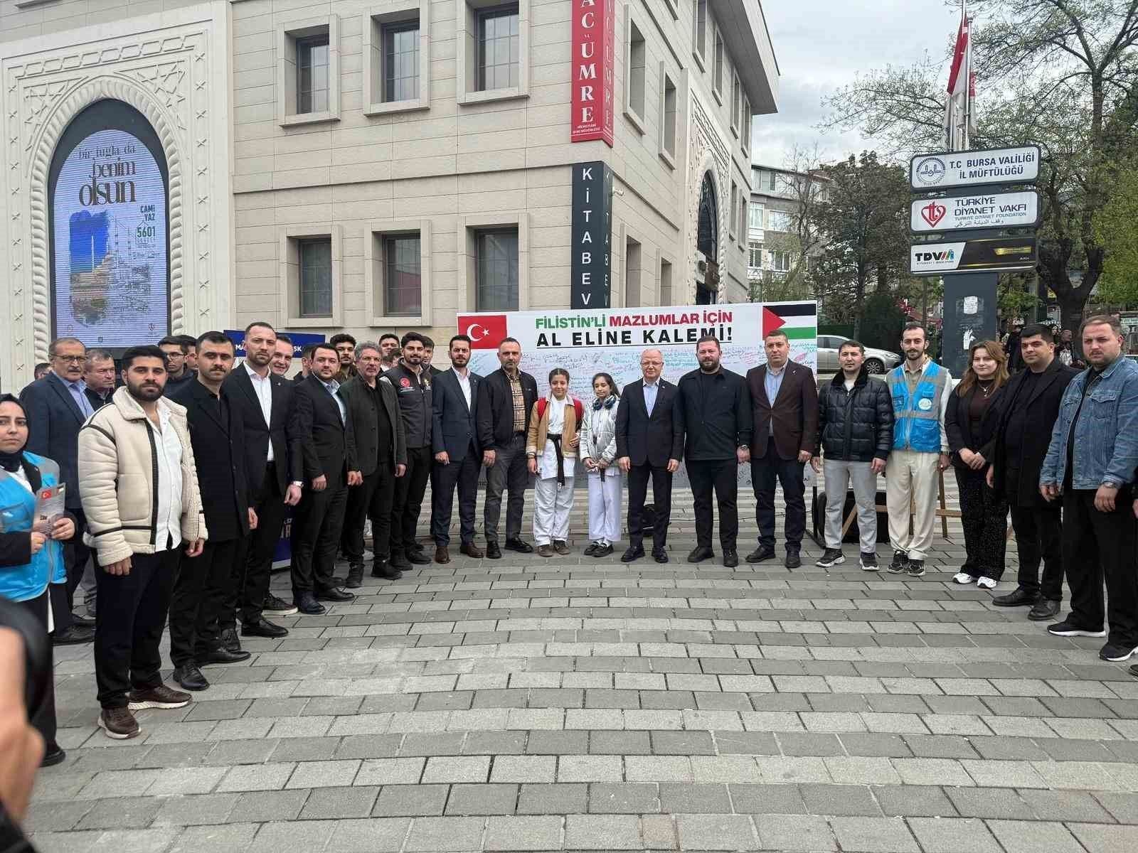 AK Parti Osmangazi'den Filistin İçin Farkındalık Etkinliği