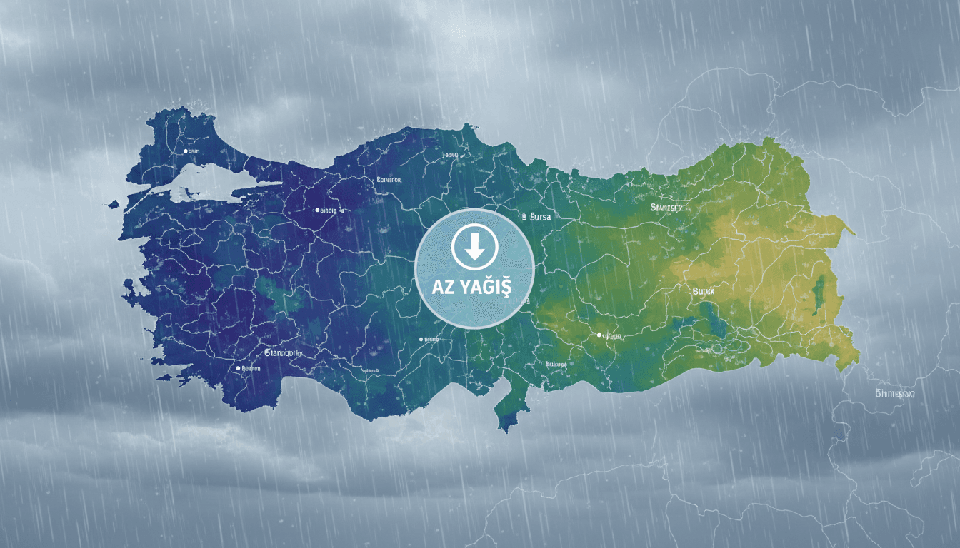 Türkiye Mart ayı yağış raporu, harita üzerinde yağış yoğunlukları ve Bursa'da azalan yağış.