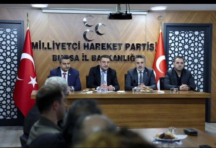 Bursa Büyükşehir Başkanvekili Şahin Biba'dan MHP İl Başkanı Tekin'e Ziyaret