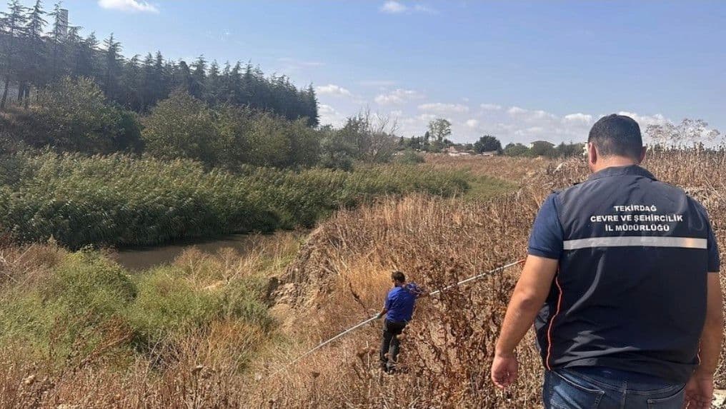 Tekirdağ Çevre, Şehircilik ve İklim Değişikliği İl Müdürlüğü ekipleri çevre denetiminde