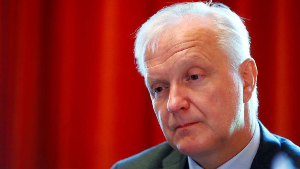 AMB yetkilisi Olli Rehn'in portresi