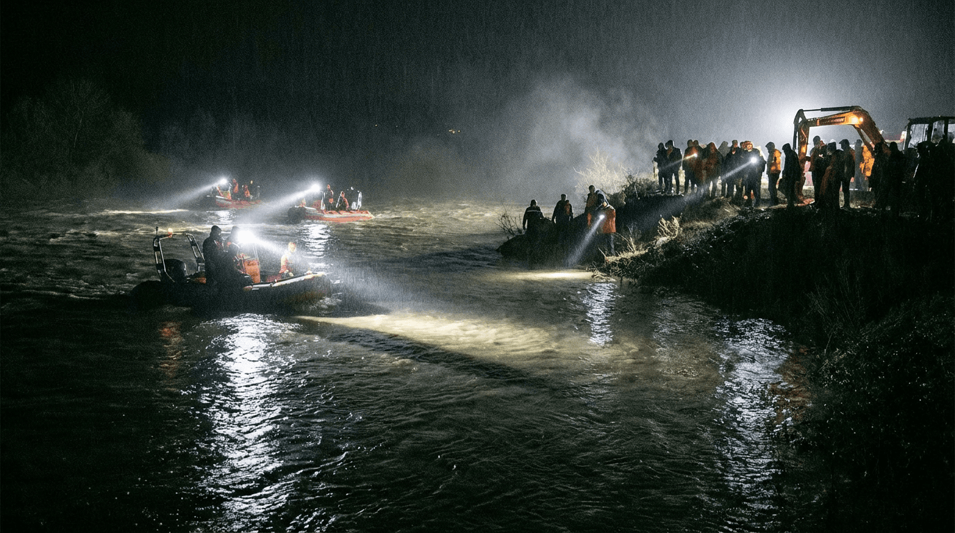 Sakarya Nehri'nde arama kurtarma ekipleri, kayıp çocuk