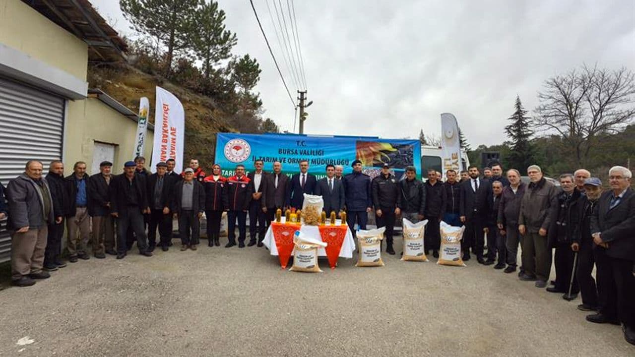 Harmancık'ta Atıl Araziler Aspir Üretimiyle Tarıma Kazandırılıyor
