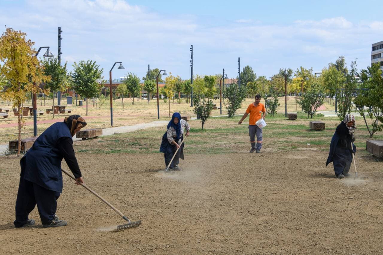 Osmangazi Soğanlı Millet Parkı'nda Yeşil Alan Düzenlemesi Başladı