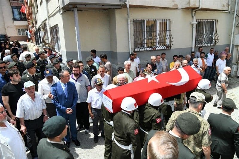 Kıbrıs Gazisi İbrahim Bahçeli Tekirdağ'da Son Yolculuğuna Uğurlandı