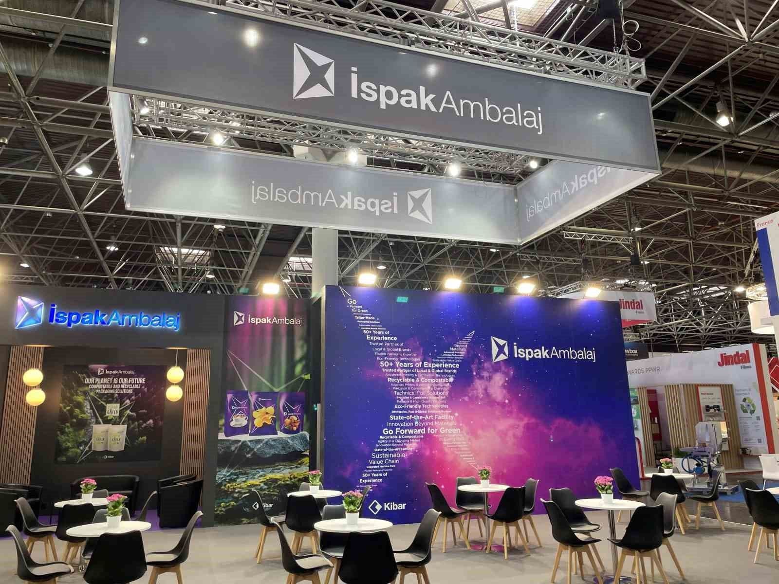 İspak Ambalaj'ın Interpack Fuarı'ndaki standının genel görünümü.