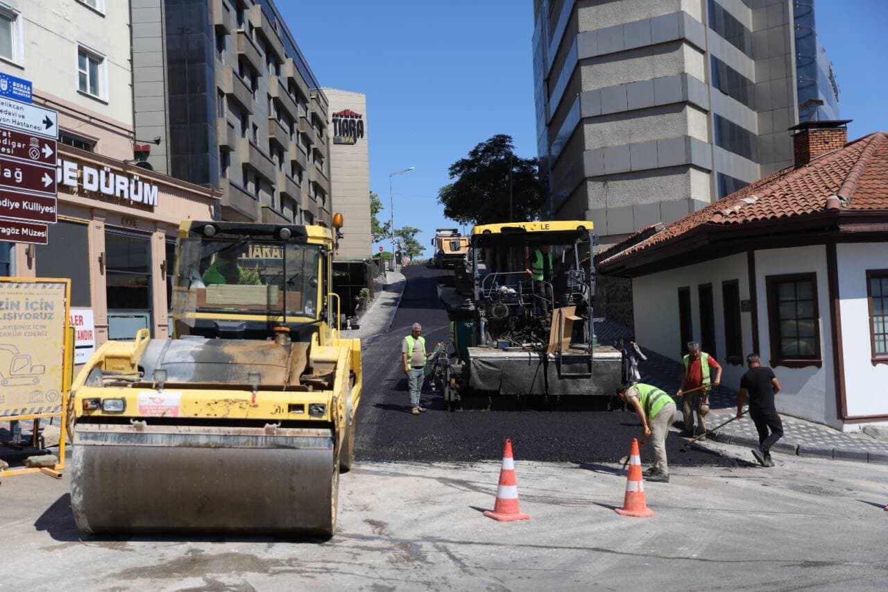 Bursa Çekirge'de Ulaşım Konforu İçin Asfalt Yenileme Tamamlandı