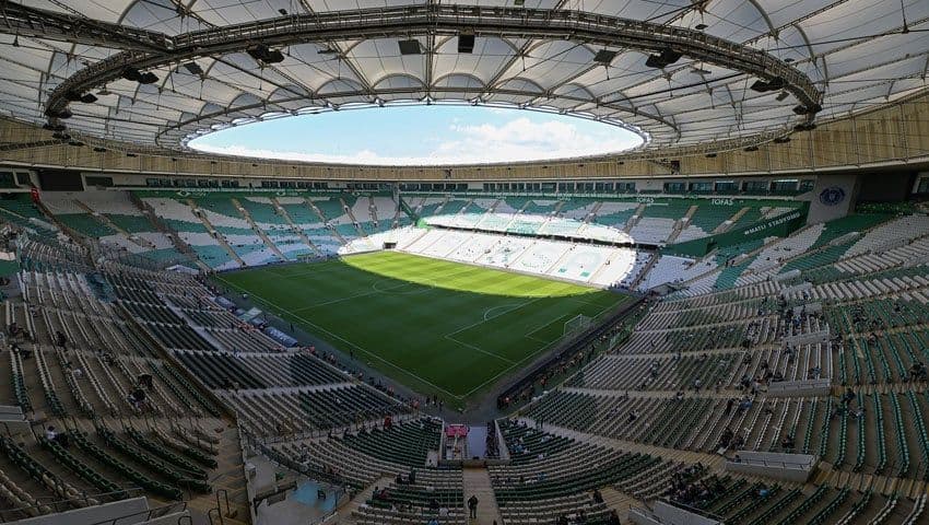 Bursa'daki Atatürk Spor Kompleksi Matlı Stadyumu'nun genel görünümü.