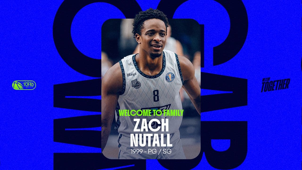 Bursa basketbol takımının yeni transferi ABD'li oyun kurucu Zach Nutall.
