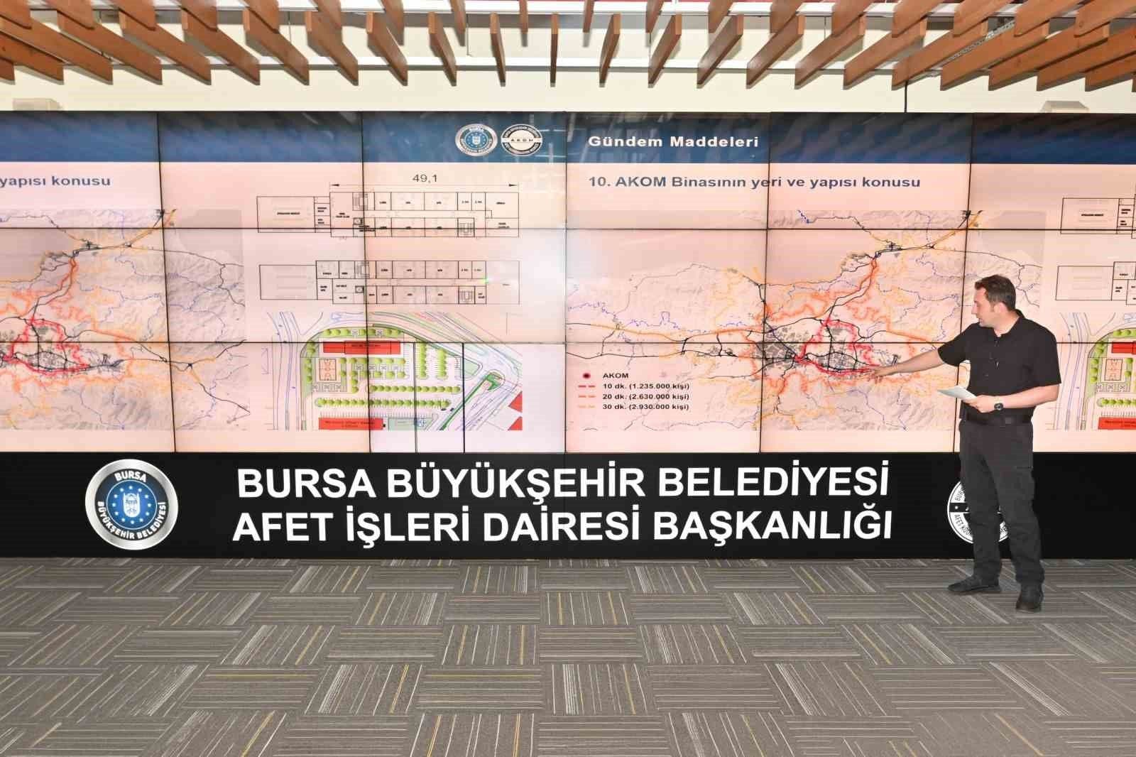 Bursa'nın Afetlere Hazırlık Planları AKOM Toplantısında Değerlendirildi