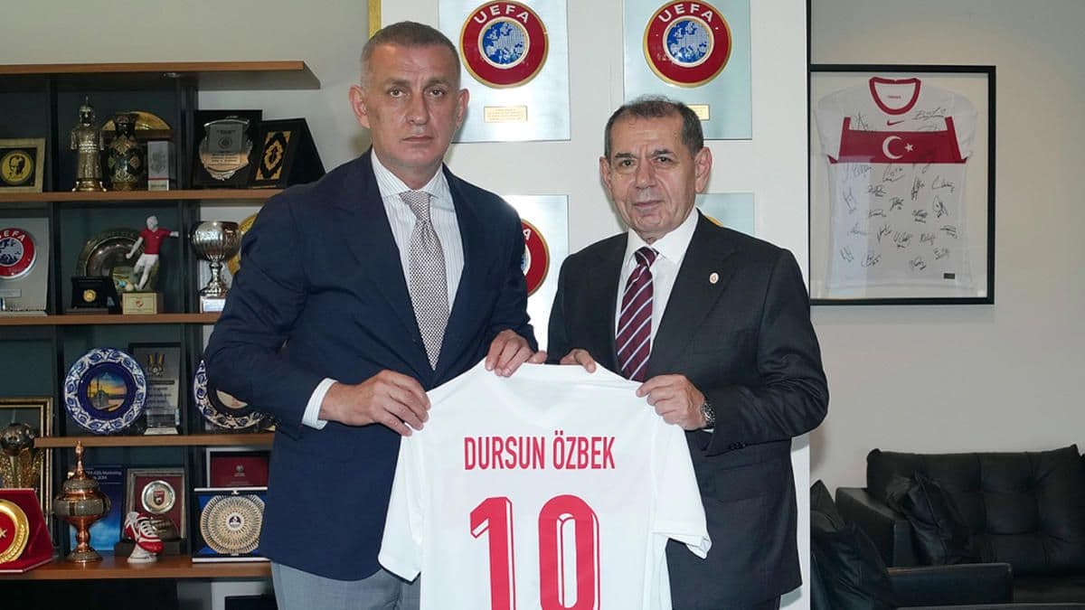 Galatasaray Başkanı Özbek'ten TFF Başkanı Hacıosmanoğlu'na Ziyaret