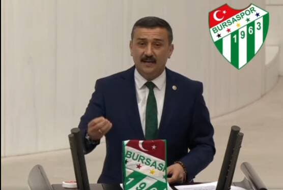 Bursaspor'un Başarısı TBMM'de Yankı Buldu: Yeşil Beyazlı Bayrak Meclis Kürsüsünde