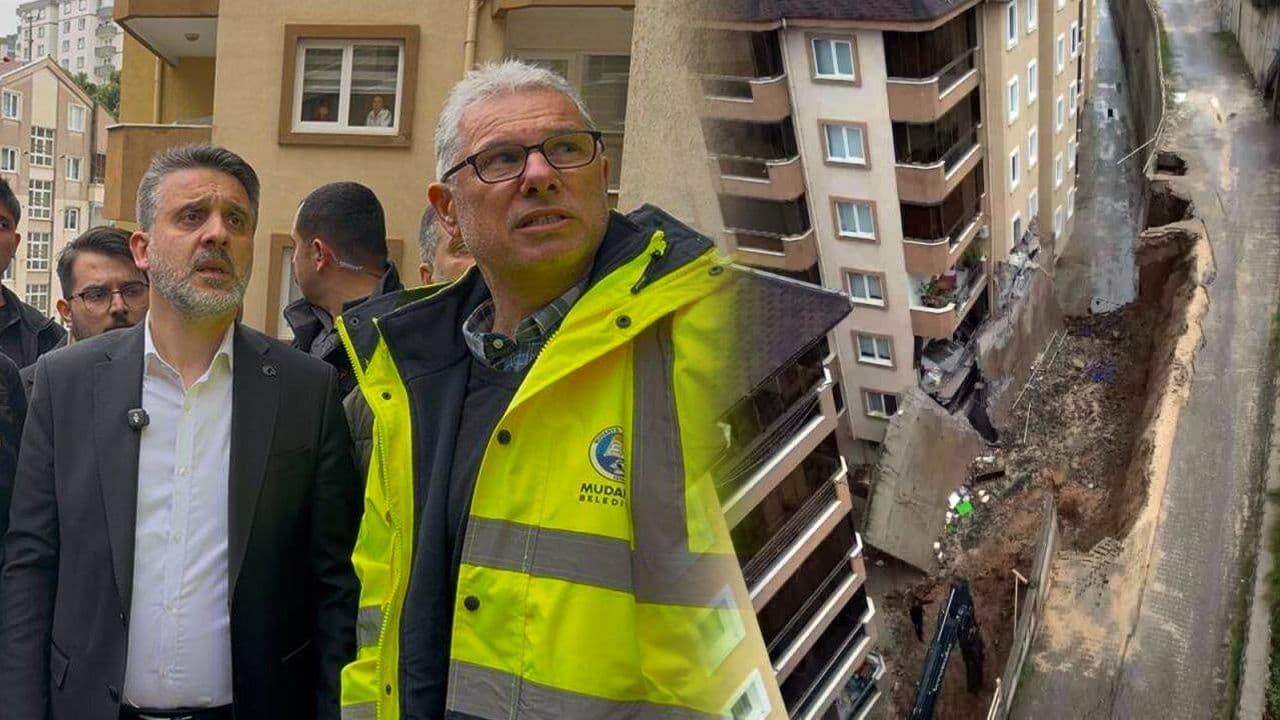 Bursa Halitpaşa'da İstinat Duvarı Çöktü: Binalar Tahliye Edildi, Araçlar Hasar Gördü