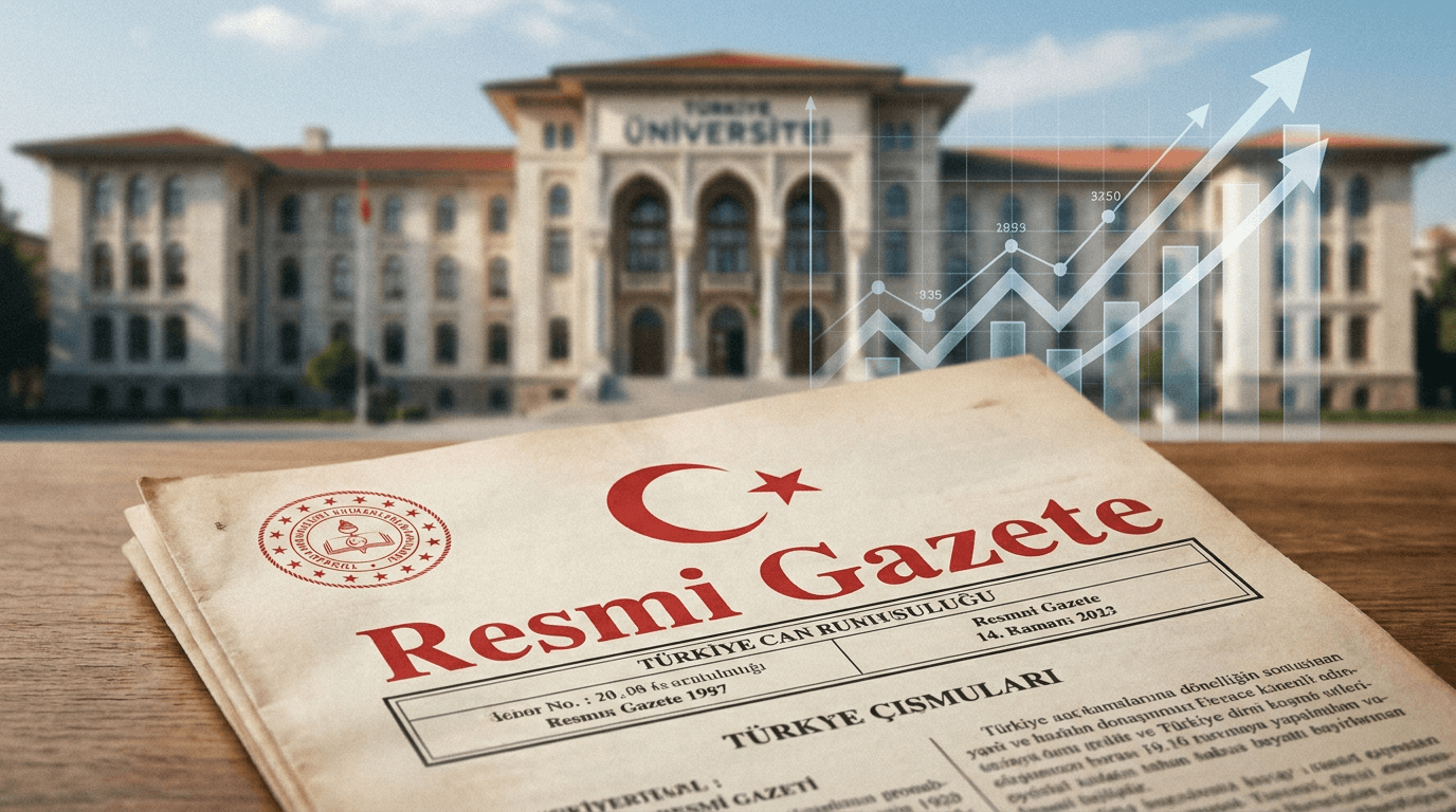 Resmi Gazete, üniversite yönetmelikleri ve Merkez Bankası iç borçlanma senetleri.