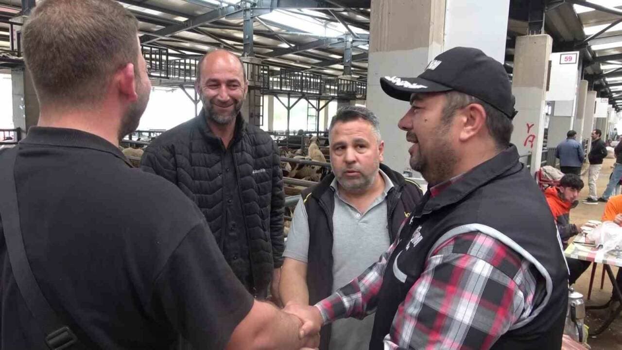 Kurban pazarında sahte para kontrolü yapan bir el, dolandırıcılık uyarısı
