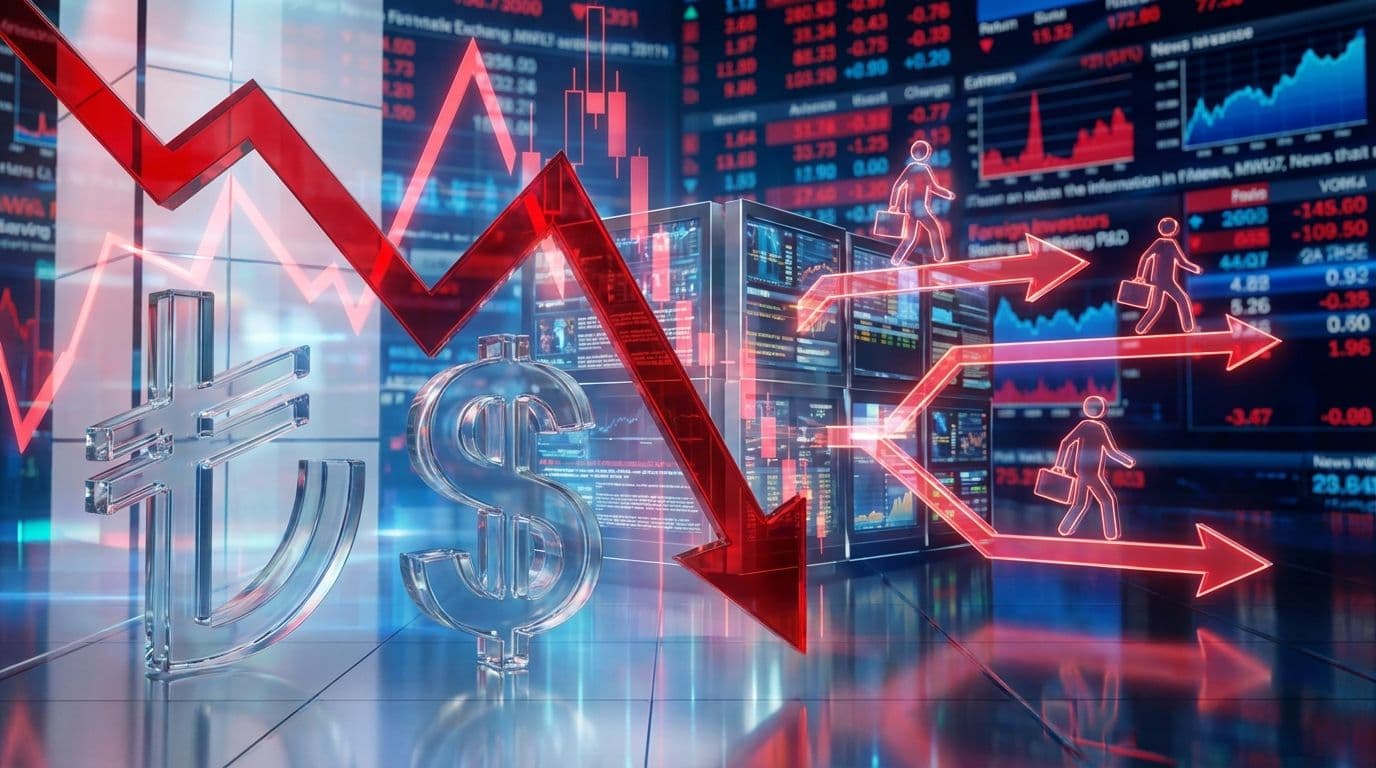 Yabancı yatırımcıların Türkiye piyasalarından hisse ve tahvil satışlarıyla çekilmesini gösteren finansal grafikler ve para birimleri.