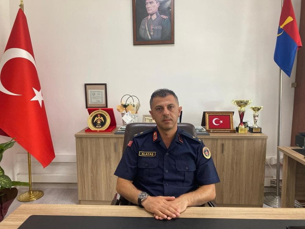 Yenişehir İlçe Jandarma Komutanı Üsteğmen Hasan Alataş.