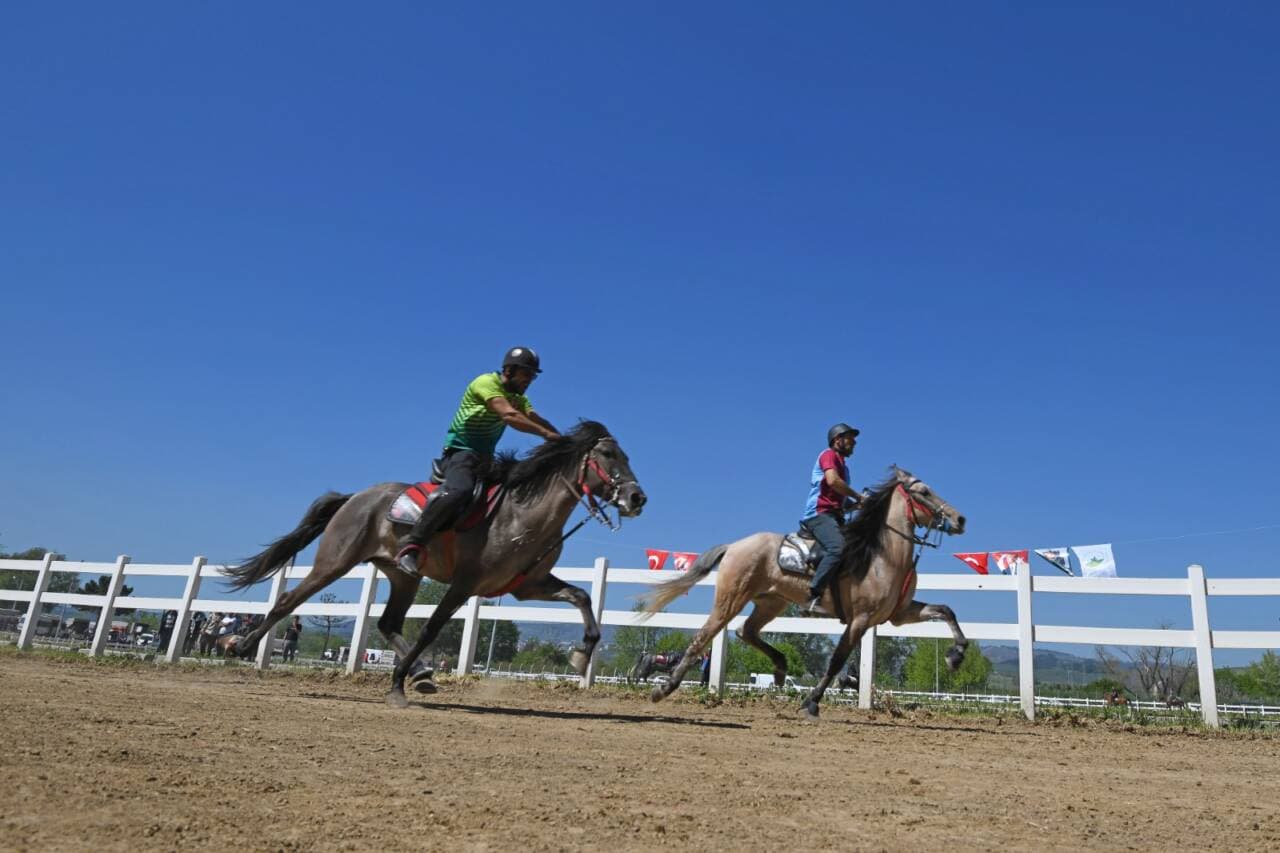 Osmangazi'de Bursa'nın Fethi'nin 700. Yılı Rahvan At Yarışlarıyla Kutlandı