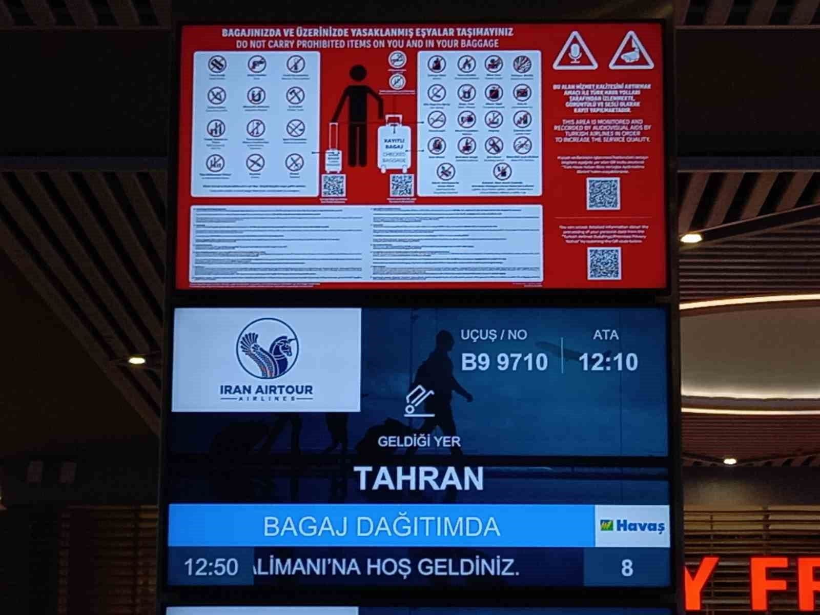 İstanbul Havalimanı'ndan İran Uçuşları 56 Gün Sonra Yeniden Başladı
