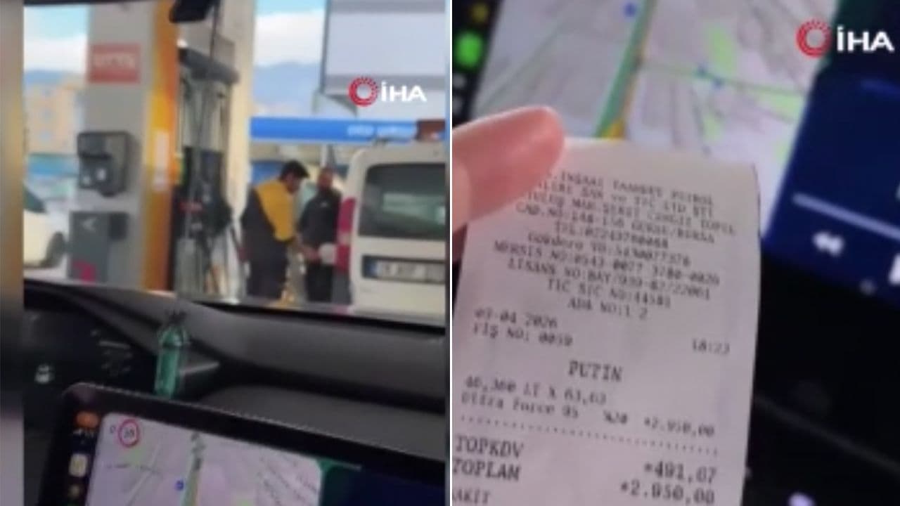 Bursa Gürsu'da 'Putin' Yazılı Fiş Krizi: Akaryakıt İstasyonu Çalışanı İşten Çıkarıldı