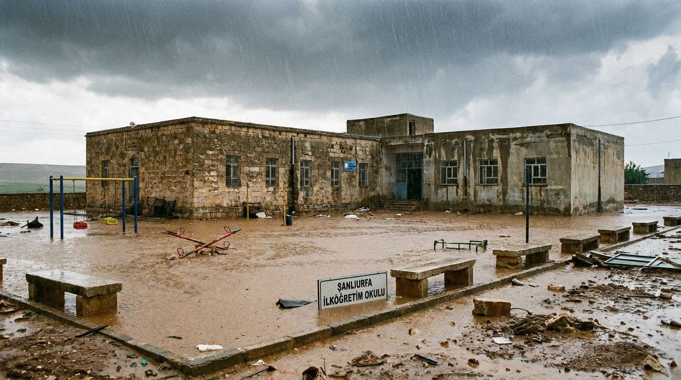 Şanlıurfa'da Sağanak Nedeniyle 4 İlçenin Kırsal Mahallelerinde Eğitime Ara Verildi
