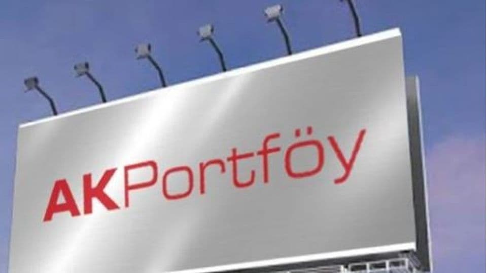 Ak Portföy logosu ve adı, finansal başarıyı temsil ediyor.